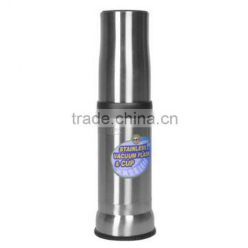 Stainless Steel Vacuum Flask with 2 Cups with Logo printing