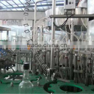 SXHF high efficiency Beer washer,filler,capper 3 in 1 machine, glass bottle 3 in 1 machine, negative pressure filling machine