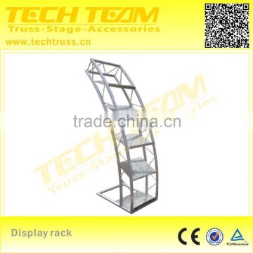 Aluminium brochure rack truss accessories easy to assemble!