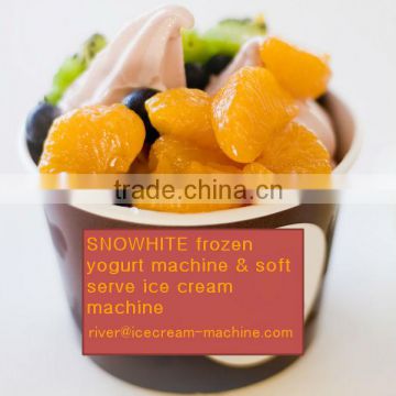 Stainless steel counter frozen yogurt machine USA