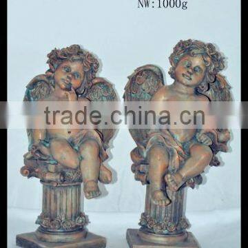 male female angel metal garden decoration with wing