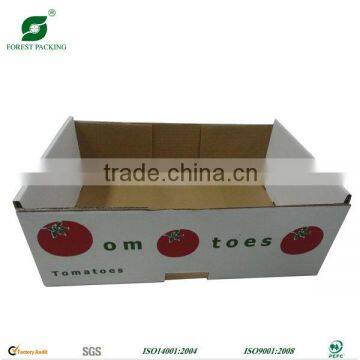 FLEXO PRINTED CORRUGATED BOARD TOMATO SHIPPING TRAY