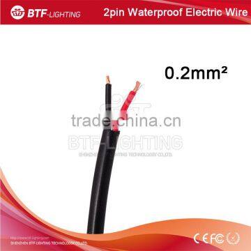 2pin waterproof electrical lighting outdoor cable