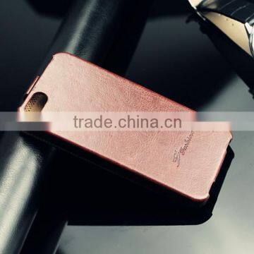 2014 hot selling flip leather case for iphone 5 5s cover, up down leather case, mobile phone case