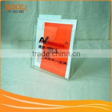 Professional Custom Tabletop Clear Acrylic Leaflet Shelf