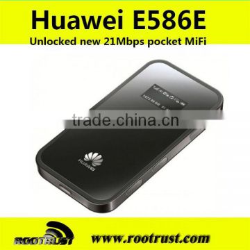 Unlock huawei e586 portable 3g wifi router with external antenna with sim card slot