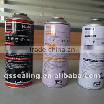 Spray paint aerosol tin can