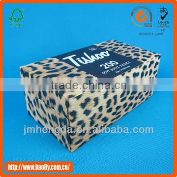 Made in China professional car facial tissue box paper box