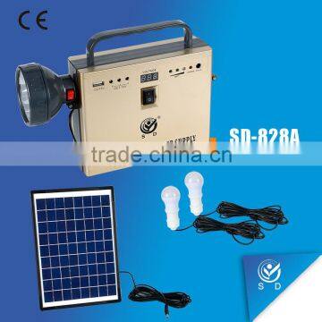 Mini Portable houehold with bulbs solar energy system