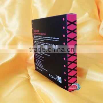 Rigid Cardboard Paper Foldable Cosmetic Box with Window