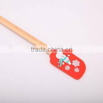 Christmas gift ,Silicone Spatulas with wood Handles