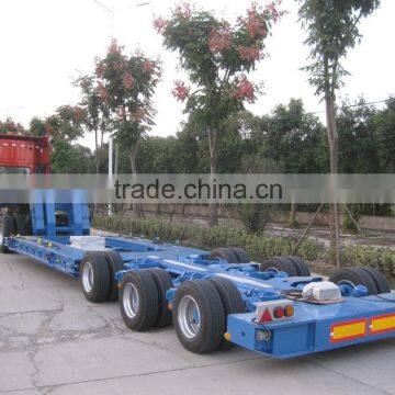 Low bed Semi-trailer with Hydraulic gooseneck