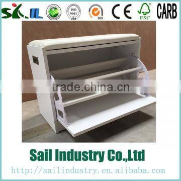 mdf shoe cabinet with seat