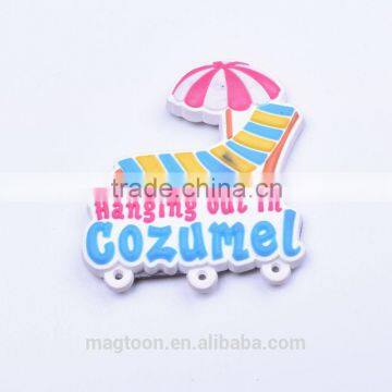 2016 custom hot selling cozumal tourist souvenir rubber 3D pvc fridge magnets