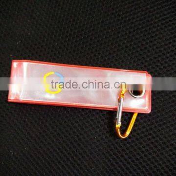 Promotion Gifts Custom Shaped Hanging Decorations Reflector Reflective Light Soft PVC Keychain With Carabiner photo-2