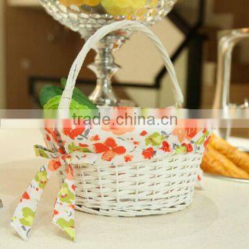 wicker folding handle shopping baskets/wicker carry shopping baskets