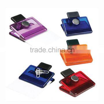 Plastic magnetic clip, Plastic power clip, Promotional magnetic power clip, PTMC018