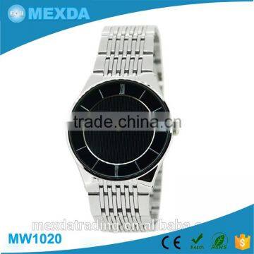 Casual Design Japan Quartz Movt Stainless Steel Back Couple Watch