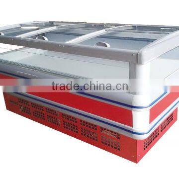 Serve Counter Island Freezer With Sliding Door on the Top