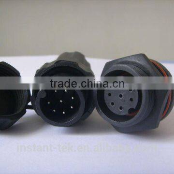 INST M22 waterproof male and panel female 12pin waterproof connector