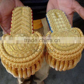 Gold Bullion Wire Epaulette Shoulders