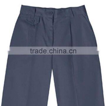 2016 Dark Navy Pleated Fly Front School Uniform Pants With Elastic Waist For Juniors Boys Quality Choice photo-2