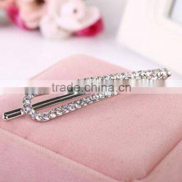 New Gold Silver Twinkle Crystal Rhinestone U Shape Hair Barrettes Hairpin Hair Accessories Jewelry For Women & Girls photo-5