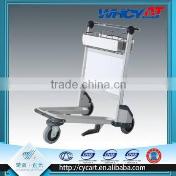 High strength airport aluminum trolley with wheels