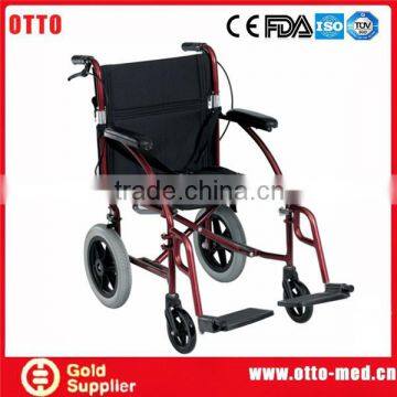 wheelchair pedal Aluminum portable traveling wheelchair