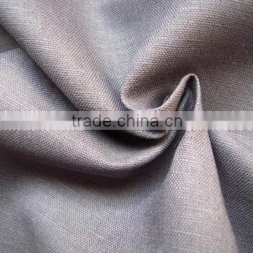 China supply 100% linen fabric 14*14/50*54 dyed linen fabric