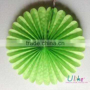 2014 business promotional gift honeycomb tissue paper fan tissue promotional gift