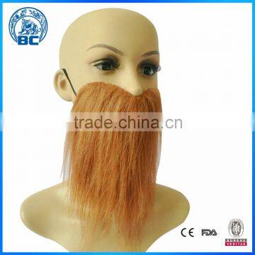 Halloween Party Fake Beard Black White Brown Color Moustache Fake Moustaches