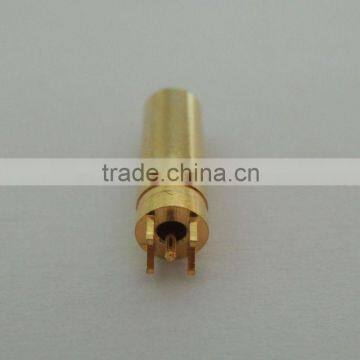 SSMB female RF coaxial adapter connector for PCB mount