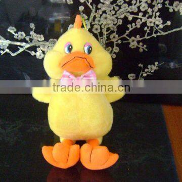 plush duck with bowknot