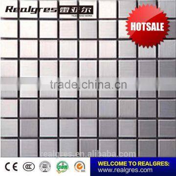 Made in Foshan China Supreme Quality glass mixed stainless steel mosaic tile