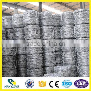 1.5cm barbed length galvanized barbed wire with normal twisted