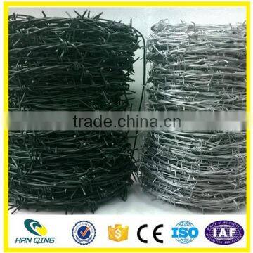 2016 spring China factory on sale galvanized /pvc coated /SS barbed wire coil with best quality