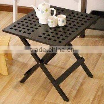 wooden folding garden table , outdoor table