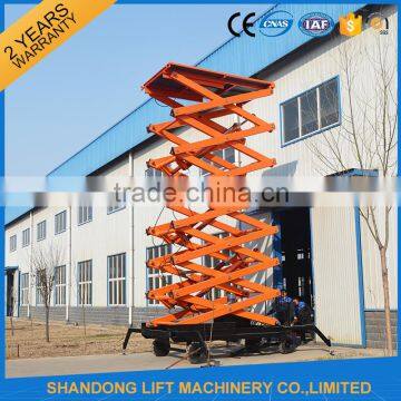 Full Rise Mobile Scissor Aerial Working Used Scaffolding