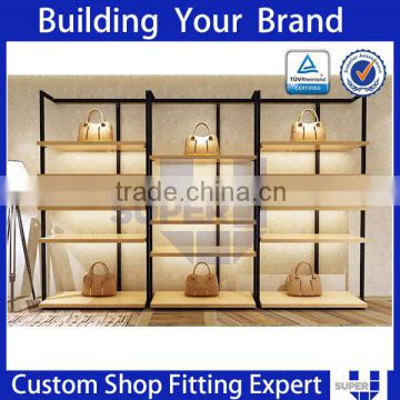 Fashional Bags Shop Fixtures Customized Good Companies Furniture For Handbag Shop