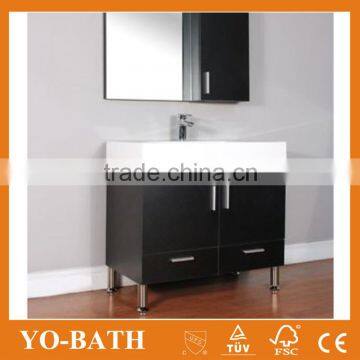 YO-LOO17 Modern Vanity Bathroom Cabinet Set With Mirror/black photo-2