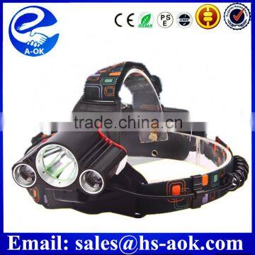 The new 2016 3 led T6 strong baldheaded light headlamps with warning function                        
                                                Quality Choice