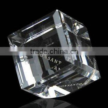 promotional OEM design new design 3D laser engraved crystal cube