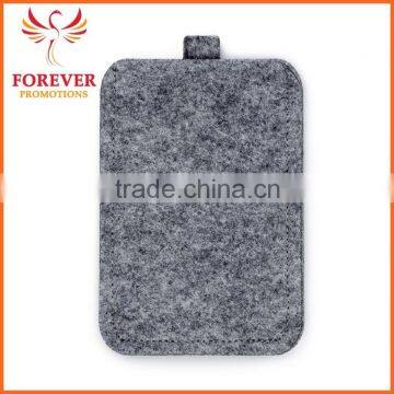 Grey Felt Wool Smart Mobile Phone Case