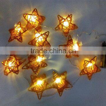 christmas lights with hand woven stars mini led lights for crafts