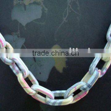 O Shape Spray Painted Jewelry Chain