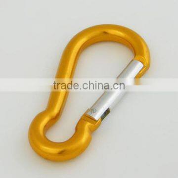 Colorful aluminum carabiner spring snap hook