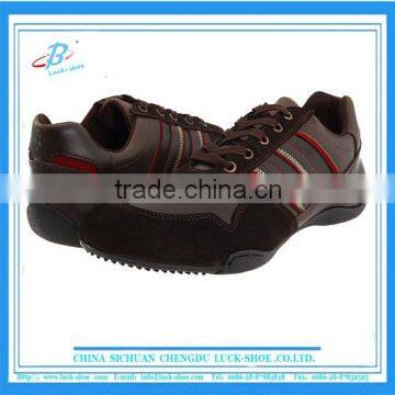 men's low cut brown casual shoe, top selling leather casual shoe high quality, new arrived EXW price casual shoe