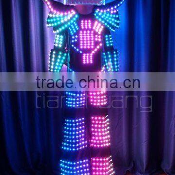 High quality Stilt Walker Lights LED robot Dance Costumes