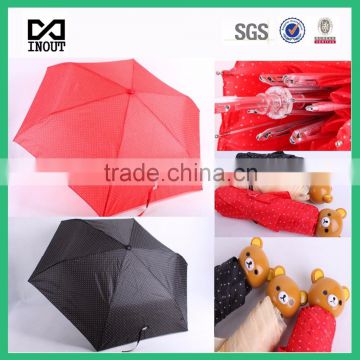 21 inch 6 k animal customized fancy handle folding umbrella